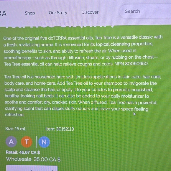 Tea Tree Essential Oil - Picture 3 of 3